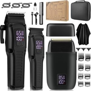 3-in-1 Cordless Hair Clipper, Trimmer, and Foil Shaver Set 